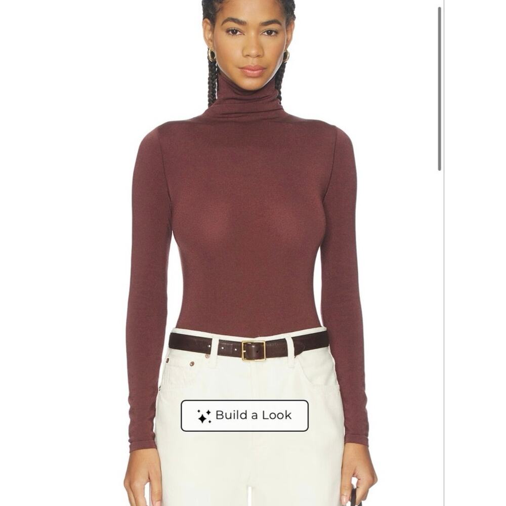 NWT Wolford Colorado String Bodysuit in Mahogany SZ S